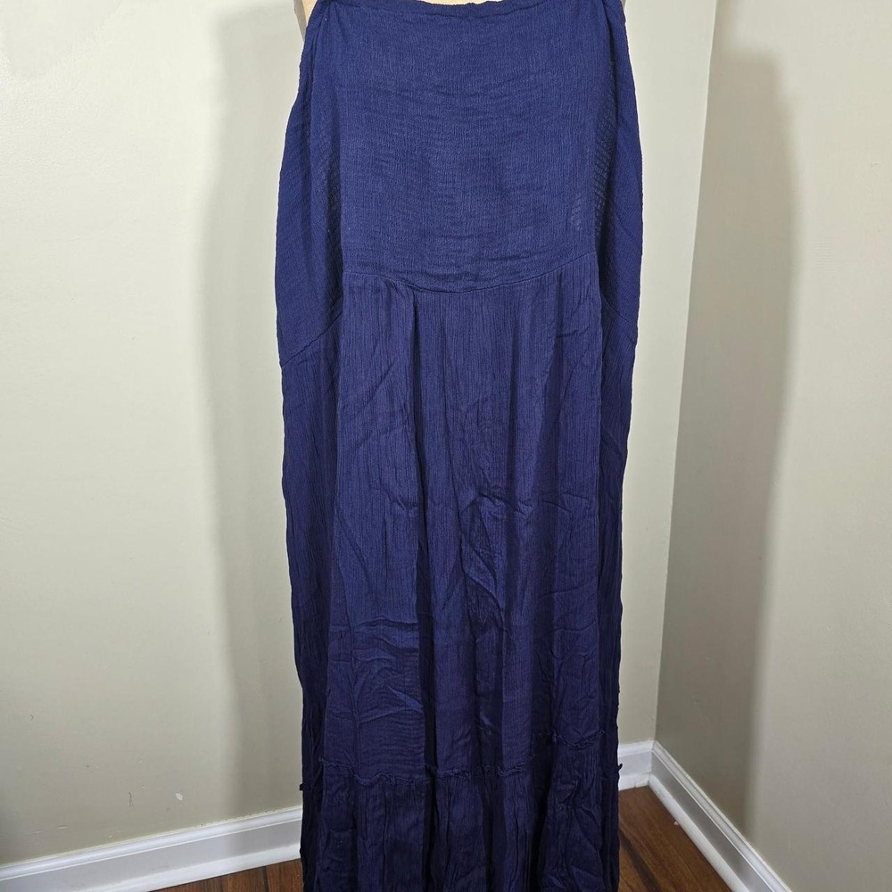 Roaman's navy convertible strap maxi dress size 34/36 4X